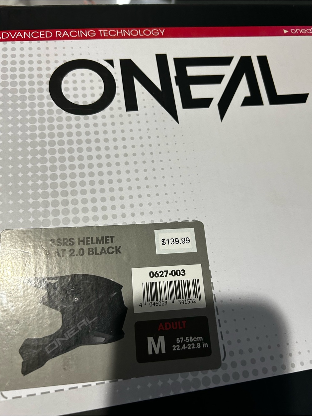 O'Neill Black Men's Helmet Box Artwork with Red Accent